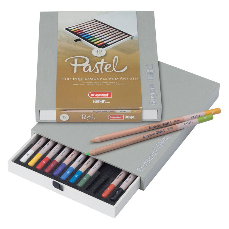 Ensemble de 12 crayons pastel 