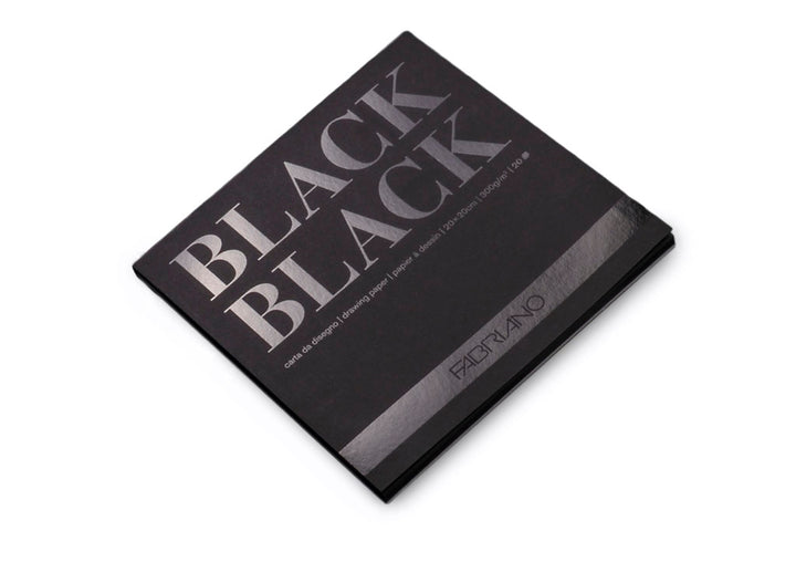 Phette de 20 feuilles de papier Noir Tizano 8`` X 8`` 300 gms