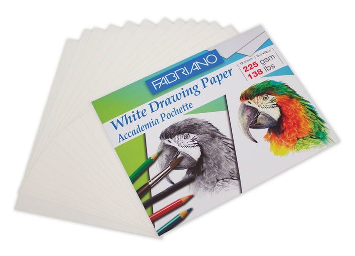 Phette de 12 feuilles de papier Tizano 9`` ½ X 12`` ½ 220 gms