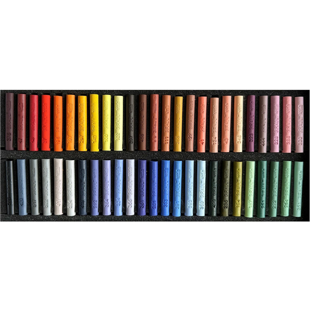 Ensemble de 50 pastels C Texier